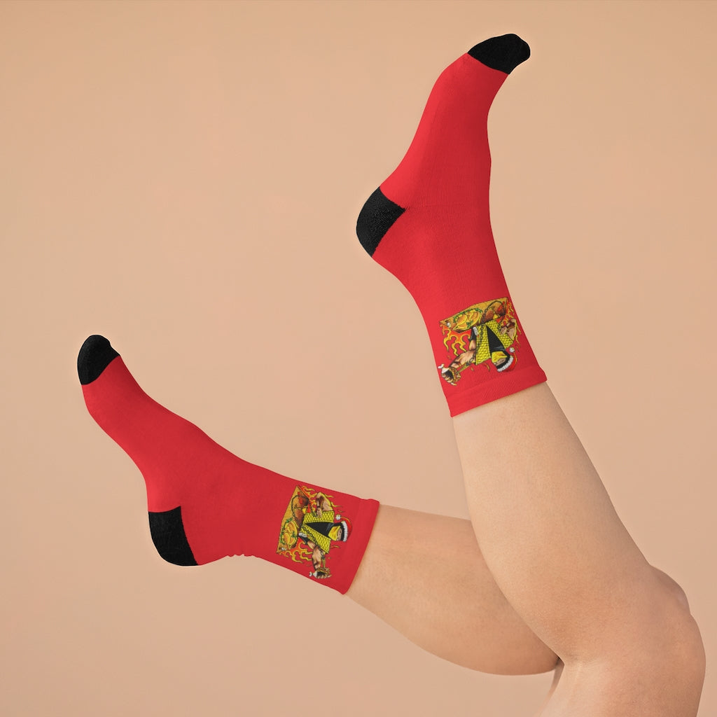 Scorpion X-mas (Red) Socks