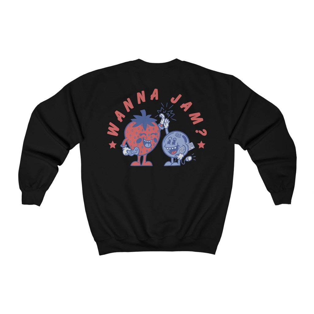 Wanna Jam? Heavy Blend™ Crewneck Sweatshirt