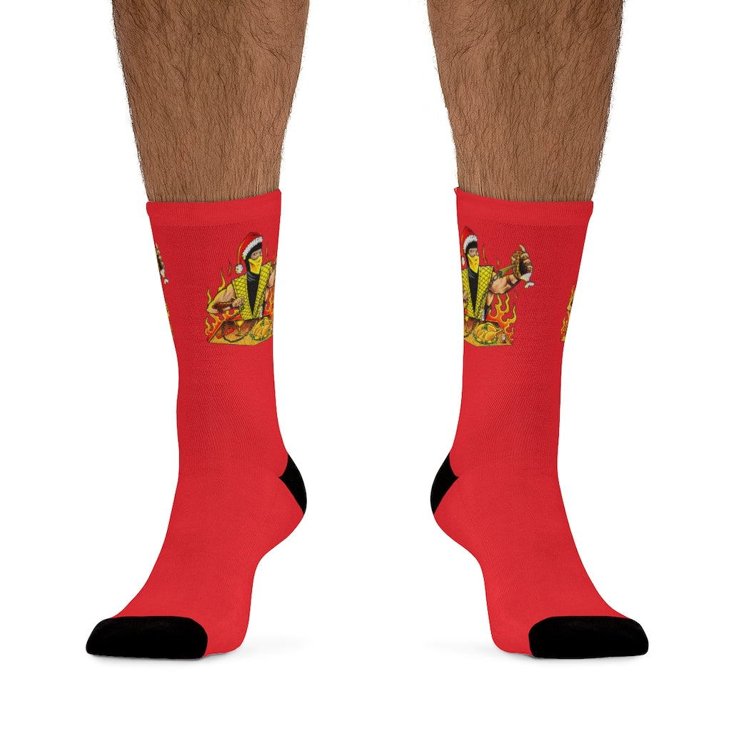 Scorpion X-mas (Red) Socks